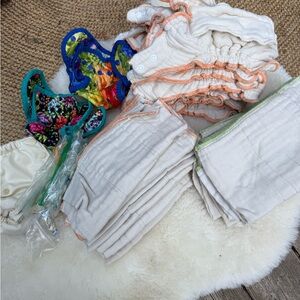 Organic Cloth Diaper Set - 99% never used